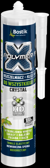 Znana jakość w nowej odsłonie – X-Polymer Crystal uszczelniacz-klej Dom, LIFESTYLE - X-Polymer Crystal uszczelniacz-klej do wszystkiego to najmłodszy członek znanej i lubianej rodziny produktów na bazie HD Polymerów. Swoją popularność uszczelniacze-kleje X-Polymer zawdzięczają wszechstronności zastosowań, maksymalnej przyczepności i trwałej elastyczności.