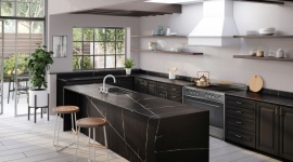 Nowe wzory konglomeratów kwarcowych Eternal Silestone Dom, LIFESTYLE - Kolekcję konglomeratów kwarcowych Silestone Eternal powiększono właśnie się o dwa nowe wzory. Eternal Noir i Silken Pearl zostały stworzone w odpowiedzi na rosnące zainteresowanie teksturami przypominającymi marmur.