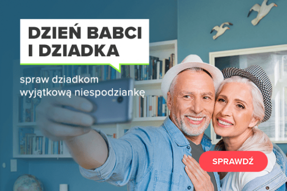 Dzień Babci i Dziadka w NEONET Dom, LIFESTYLE - Szybko, bo nie mamy zbyt wiele czasu. Już jutro jest dzień babci, a pojutrze – dzień dziadka. Możesz jeszcze zdążyć z zakupem prezentów.